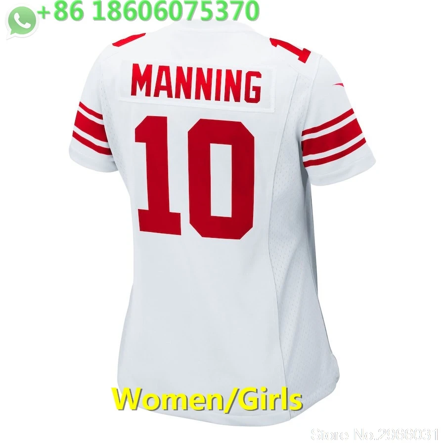 A+++ качественные женские 10 eli manning 13 odell beckham JR Jersey Нью-Йорк - Цвет: for women