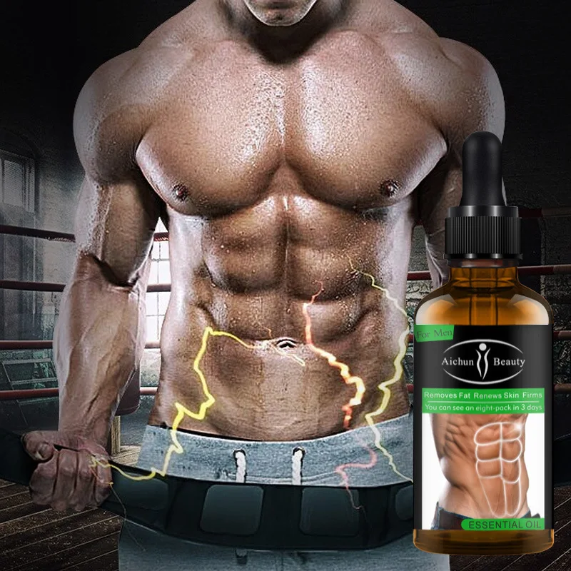 

Aichun Powerful Abdominal Muscle Essence Oil Stronger Muscle Strong Anti Cellulite Burn Fat Product Weight Loss Essence Oil 30ML