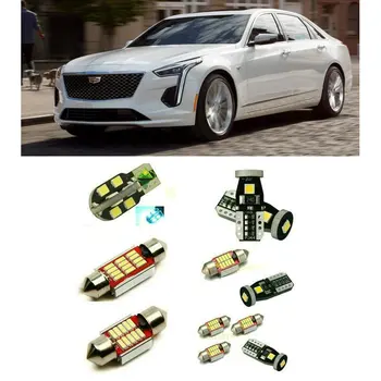 

Car Led interior lights For Cadillac CT6 XT5 2019 4pc Led Lights For Cars lighting kit automotive bulbs Canbus