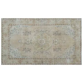 

Handmade Beige Vintage English English Area Rug 179x305 Cm-5'10''X10'0''