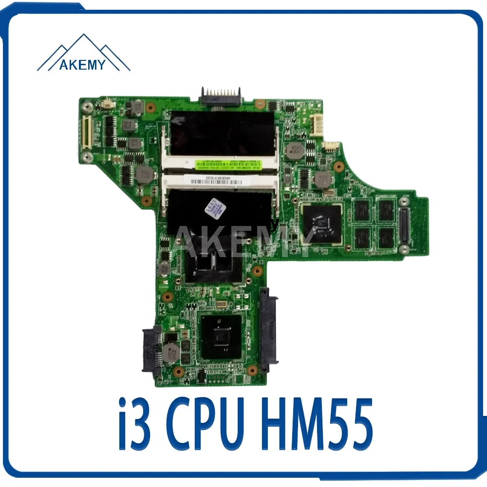 Материнская плата для ноутбука For Asus UL80 UL80J UL8JT материнская с i3 cpu HM55 100% тестовая