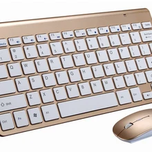 Портативная беспроводная клавиатура для ноутбуков Mac, ноутбуков, ТВ-приставок, 2,4G, мини-клавиатура, мышь, набор, офисные принадлежности для IOS, Android, Win 7 10