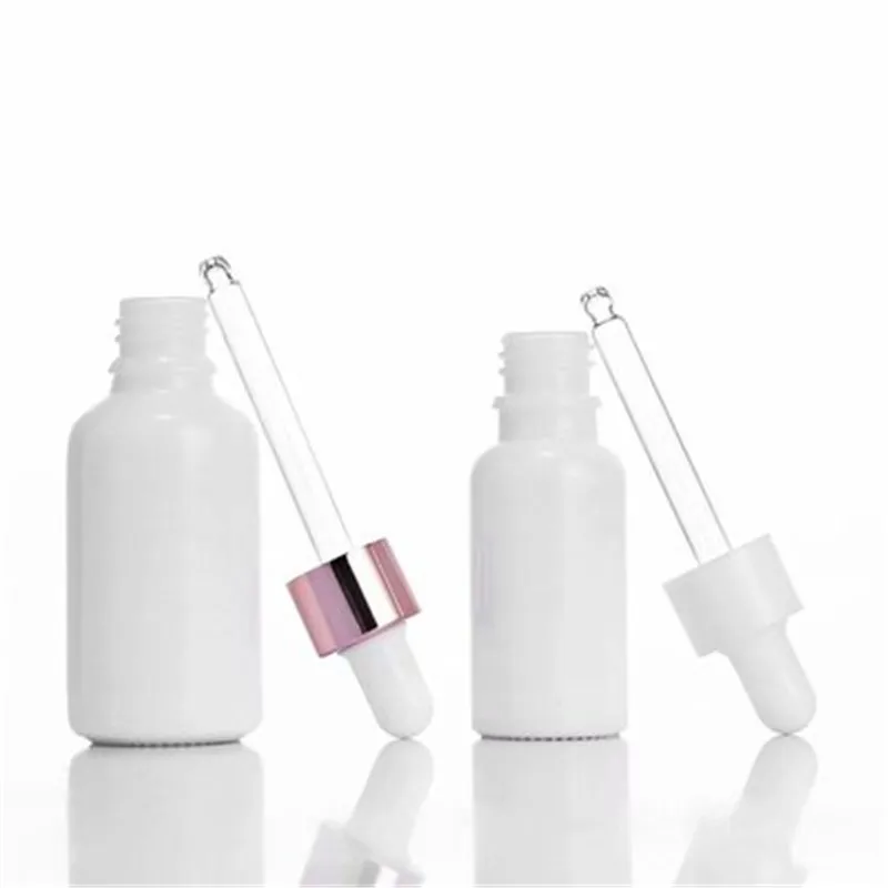 Rose-Golden Refillable Dropper Bottle Frosted essential oil Glass Aromatherapy Liquid 5-100ml Drop for massage Pipette Bottles