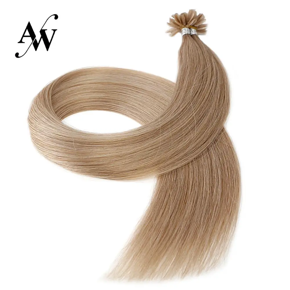 AW 16 'ཐ'' 24 'མ'' 1 г/локон прямые кератиновые предварительно