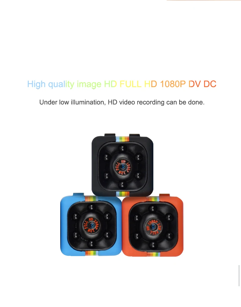 Мини камера HD 1080p для домашней безопасности инфракрасная ночного видения SQ11 s