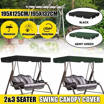 

Garden Chairs Patio Swing Seat Cover Waterproof Sunproof Outdoor Decor Protector Canopy Sun Shade Solid Universal