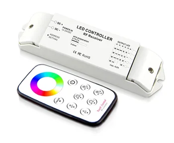 

T3+R4 High quality speed and brightness adjustable led rgb light RF touch remote controller