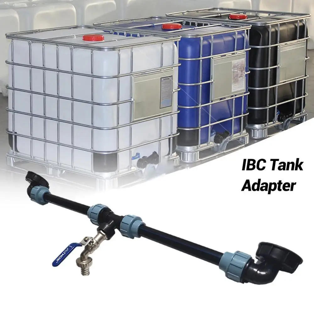 Адаптер для крана резервуара IBC полиэтиленовый резервуар фотоэлемент с 1 трубкой