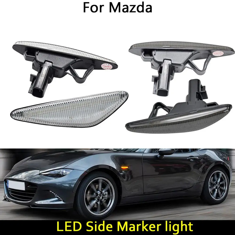 Передний светодиодный фонарь для Mazda MX5 MX6 RX8 Fiat 124 Spider динамический желтый боковой