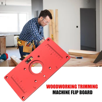 

Woodworking Trimming Machine Flip Board Universal Router Table Insert Plate for Woodworking Benches Router Table Plate
