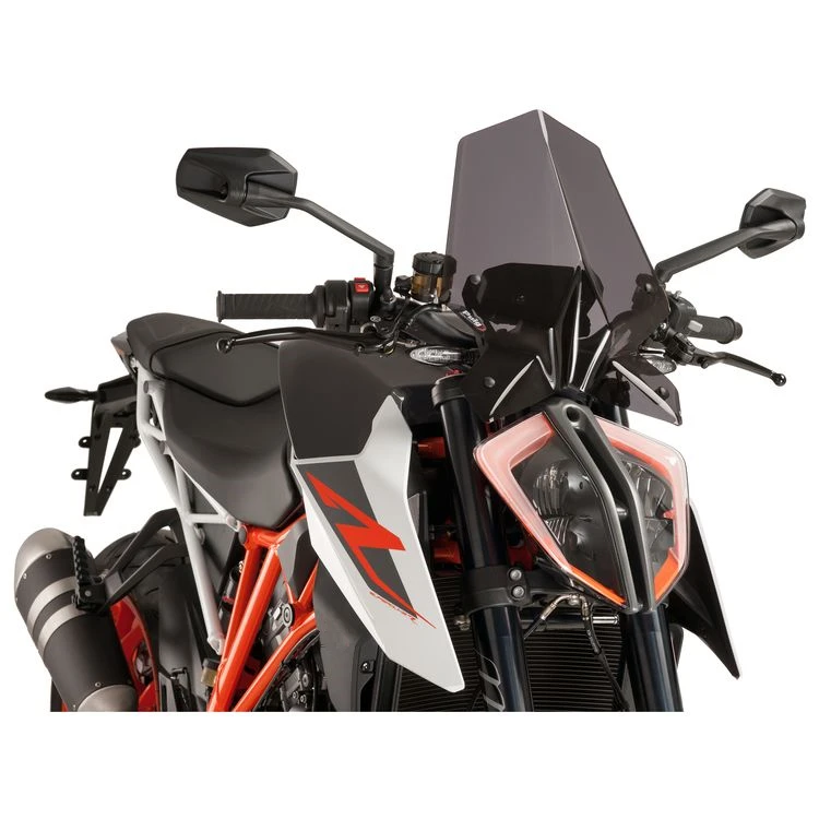 Для KTM Duke 125 390 аксессуары для мотоциклов покрытие АБС лобовое стекло - Цвет: Черный