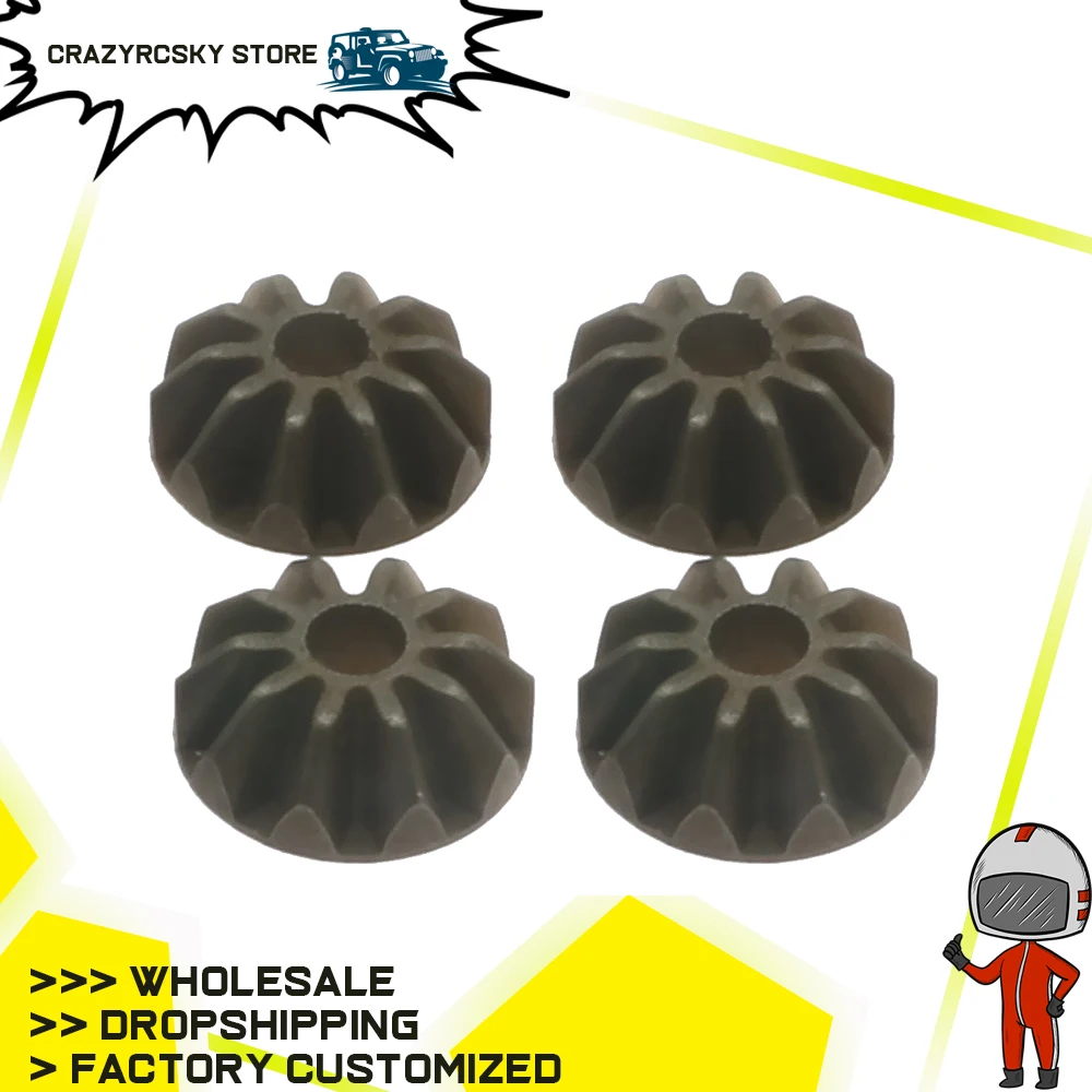 4 Pezzi Ingranaggi Conici Differenziali In Metallo S Per Rc Hobby Model Car 1-10 Vrx Octane Cima Ksaurftx Outlaw Parti Hop-Up Aggiornate