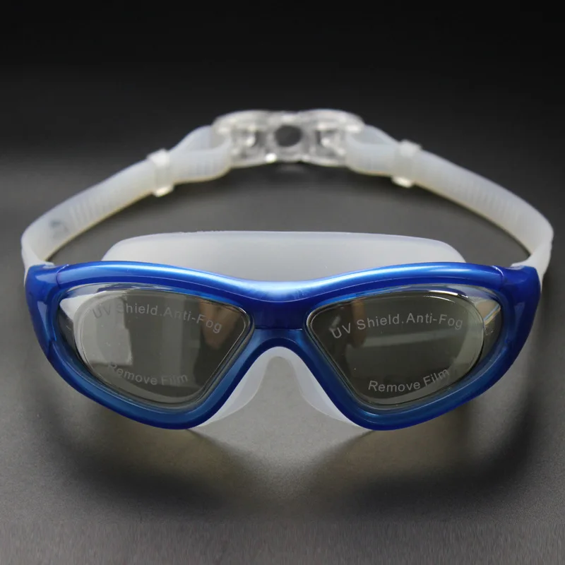 Men Swimming Goggles  Large Frame Anti-Fog UV Electroplate HD Swim Glasses Eyewear Women's Swimwear Natacion Hombre Pool 5