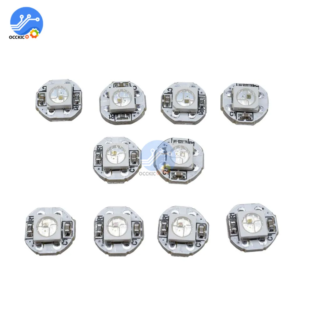 10 шт. DC 5 в 3 мм x 10 мм WS2812B SMD RGB светодиодный мини печатная плата 5050 Чип встроенный IC-WS2812 наивысшего качества