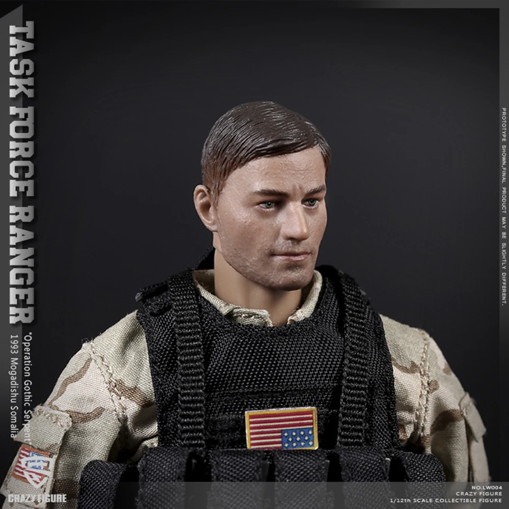 Crazy рисунок LW004 за каждый войны является истина 1/12th целевой Ranger 1993 Сомали Стрелец рисунок полный набор Рисунок