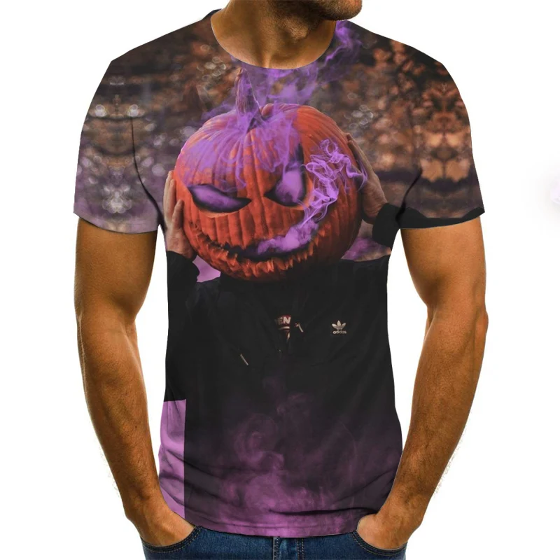 2019 summer new men T shirt lion head 3D print Tshirt black short-sleeved breathable casual harajuku round neck Tees | Мужская одежда