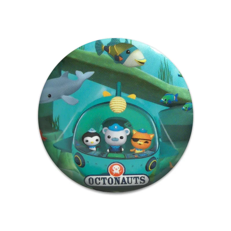 1145-17 1 шт. Octonauts круглые значки булавки круглые значки для шитья на футболке шляпа рюкзак Броши DIY аксессуары для детей подарок на вечеринку - Цвет: 1145-17