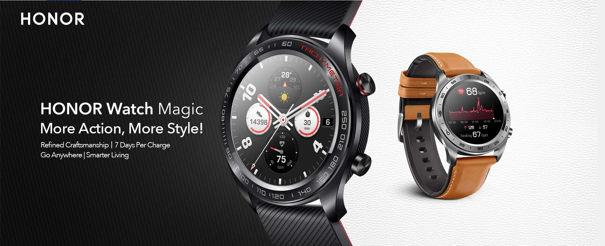 Huawei Honor Watch Magic умные часы gps 5ATM водонепроницаемый трекер сердечного ритма трекер сна работает 7 дней напоминание о сообщениях