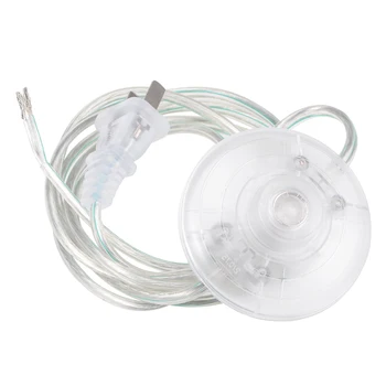 

uxcell 1 Pcs Foot Pedal Switch, Round Light Control ON/Off Footswitch with 3.6 Meter Wire Plug Clear for Home Office DIY