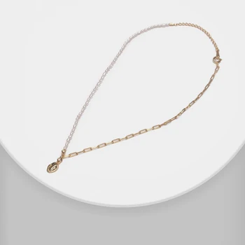 

Amorita boutique Face pendant semi-natural pearl necklace