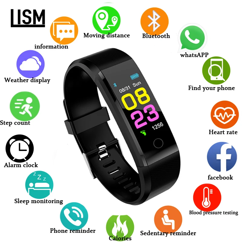 2019 новые модные часы Smart Watch Для мужчин женщин монитор сердечного ритма крови