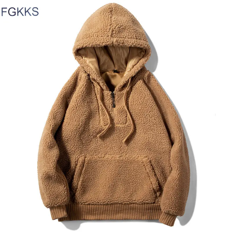 FGKKS Men Hoodies Sweatshirts Autumn Winter New Woollen Fashion Solid Color Men‘s Hoodies Male Casual Big Pocket Sweatshirts FGKKS Men Hoodies Sweatshirts Autumn Winter New Woollen Fashion Solid Color Men‘s Hoodies Male Casual Big Pocket Sweatshirts