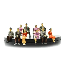 Шкала модель Цвет Окрашенные пластиковые фигурки людей 6 см 1/30 для Diorama модель архитектурный ландшафт установка DIY Макет Наборы