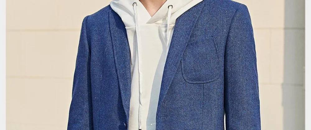 Xiaomi Новая модная Роскошная деловая Повседневная Шерстяная Смесь мужской костюм, блейзер деловой костюм для стройных костюмов осенне-зимняя куртка пальто