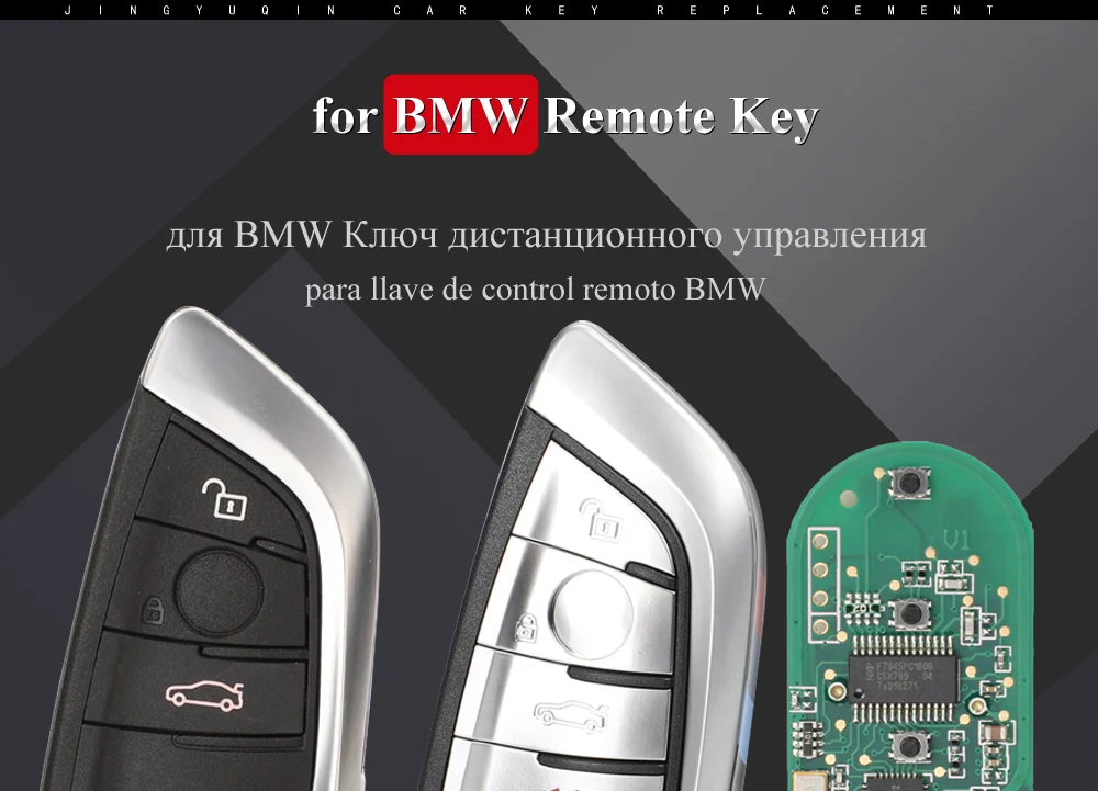 Chiave/Telecomando Per Bmw F Cas4 2 3 4 5 6 7 Serie X5 X6 Cas4 Fem 2011-2017 - 5pcs 315/433/868mhz Pcf7953 4b Modificato Smart Fob Bmw - H76273e6c7a294ed3803a8203402c7030G