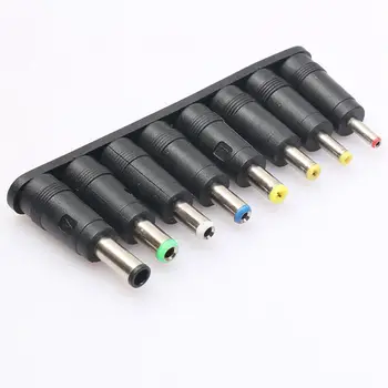

Universal 1 set = 8pcs / set 5pin Jack Plugs DC for Laptop AC Power Adapter Tips Connectors for Computer Notebook