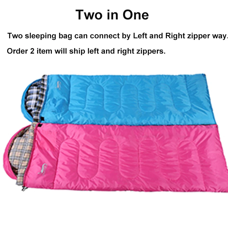 Desert&Fox Soft Flannel Sleeping Bags with Pillow for Adult Kids Winter Sleeping Bag Warm Lining Hiking Camping Bags with Sack sleeping bag survival sleeping bag