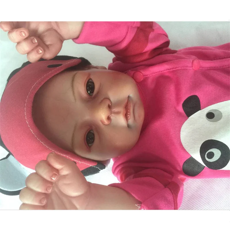 US $139.69 20inch Soft Silicone Inteiro Baby Life Bebe Reborn Menina 50cm Adorable Reborn Toddler Girl Christmas Gifts Bonecas Brinquedos
