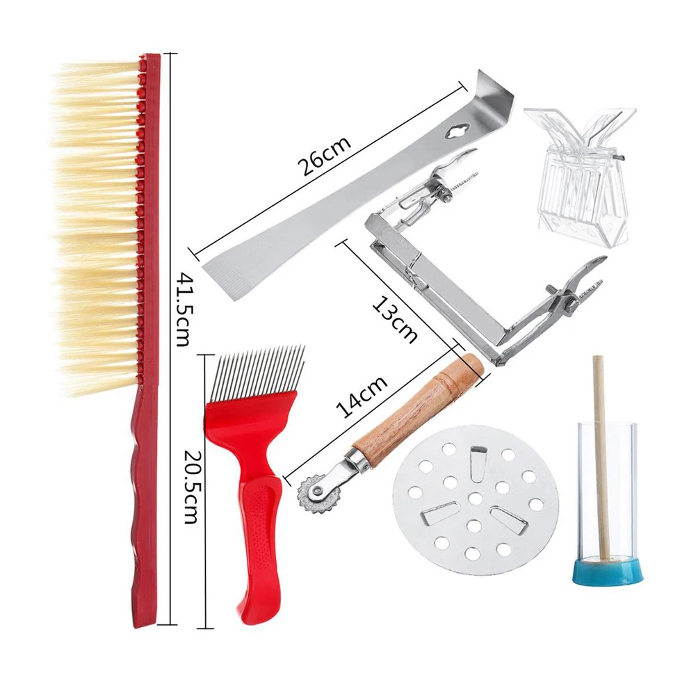 8 в 1 пчелиный улей комплект для курильщика тепловой защиты пчеловодства щит скребок Оборудование Инструмент Аксессуары для фермы Пчеловодство