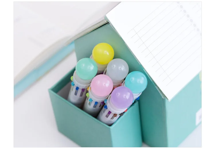 Hethrone милые конфеты мощность 10 цветов короткая и толстая шариковая ручка школьные офисные принадлежности подарок канцелярские принадлежности Papelaria Escolar многоцветный