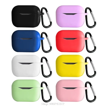 

New Earphone Case For -Lenovo LP1 TWS Wireless Earphone Silicone Protective Case Cover With Anti-Lost Hook Case S18 20 Dropship