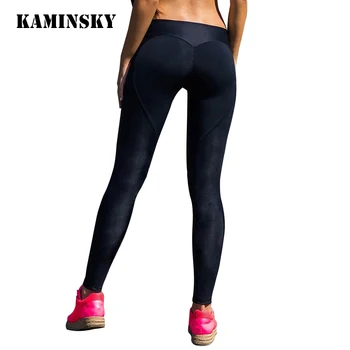 

Kaminsky Black Slim Pants Women Push Up Heart Leggings Pants High Waist Sexy Hip Solid Trousers For Women Sexy Ladies Leggings