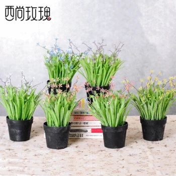 

Model Green Plant Small Pot Plant Decoration Northern European-Style INS Artificial Flower Decoration Living Room Partition Tabl