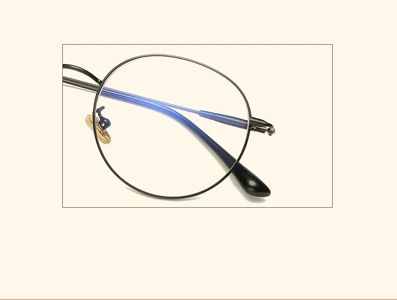 New Designer Women Glasses Optical Frame Metal Round Glasses Frame Clear lens Eyewear Black Silver Gold Eye Glasses Frame