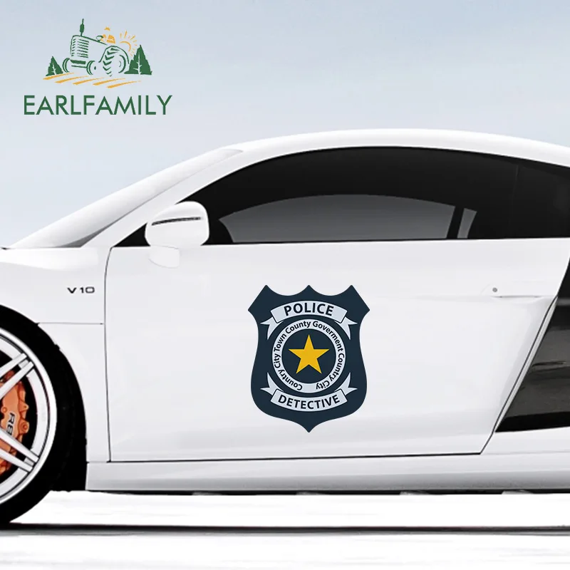 EARLFAMILY 43 см для ухода за ребенком мам x 35 7 полицейский значок автомобиля наклейки