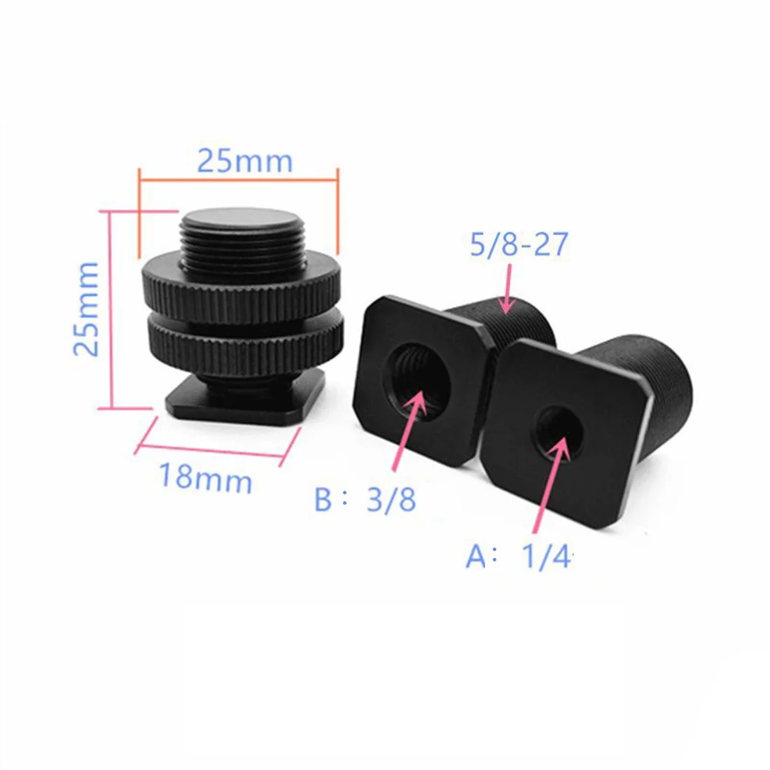 3/8 &quotM6 до 1/4&quot 5/8 дюймов с двойным холодным башмаком винт резьбой для крепления на