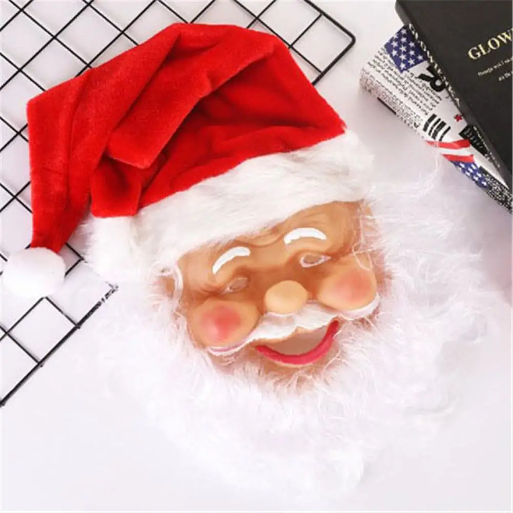 DIY маска Санта-Клауса, закрытые Вечерние Маски, необычные аксессуары для костюмов, рождественских карнавалов, фестивалей, декоративные маски