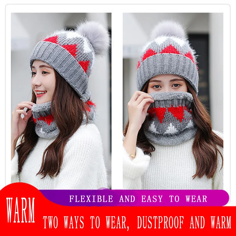 Ymsaid Женская Теплая Лыжная Новинка 2018 брендовые большие Меховые помпоны теплая