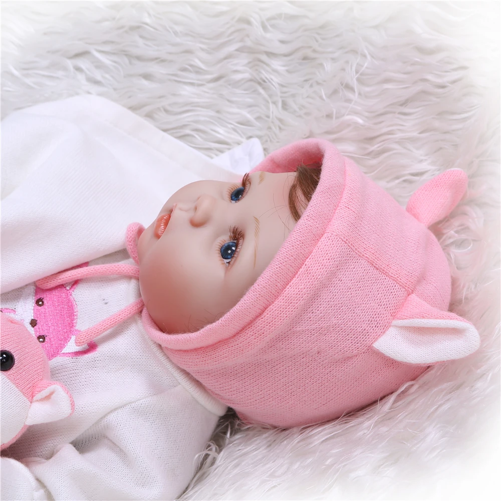 NPK 48 см reborn Премиум bebe Кукла reborn baby полное тело Мягкая силиконовая Реалистичная кукла-младенец игрушка для ванны Анатомически правильная Рождество