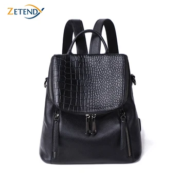 

Backpack Women 2020 New Genuine Leather Fashion Casual Large Capacity High Quality Ladies Wild Soft Leather Double Shoulder Bags