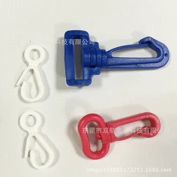

High Quality Rotating Mini Color Hooks Backpack Webbing Hanging Buckle Plastic Suppository Dog Buckle Multi-functional Sky Hook