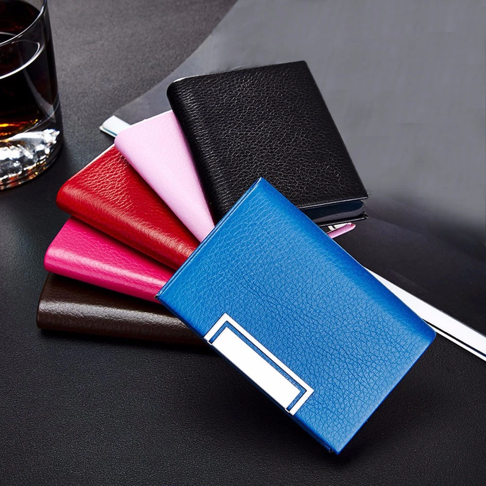 2019 New Unisex Leather Card Holder Fold Design Multiple Card Slots  For Women Men  High Quality Credit Card ID Business 822