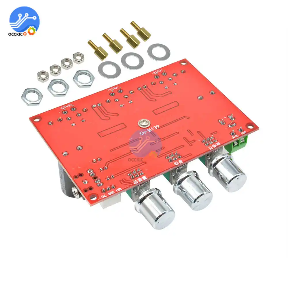 DC 12 V-24 V TPA3116D2 50Wx2+ 100 Вт 2,1 3 Каналы цифровой сабвуфер усилитель доска модуль Мощность аудио усилитель для колонок