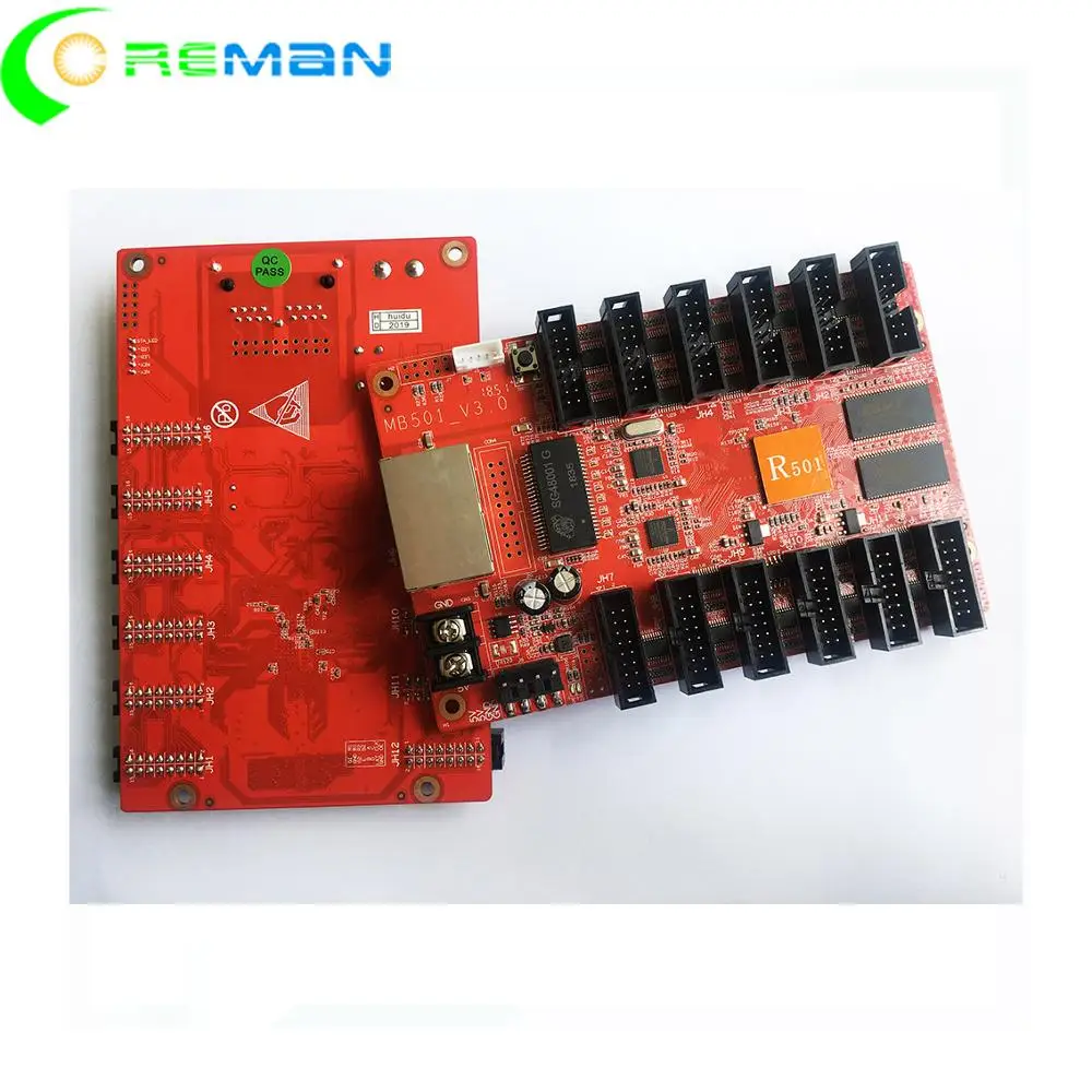 HD R501 hub75B карта приема 12 выход hub75 полноцветный светодиодный дисплей знак