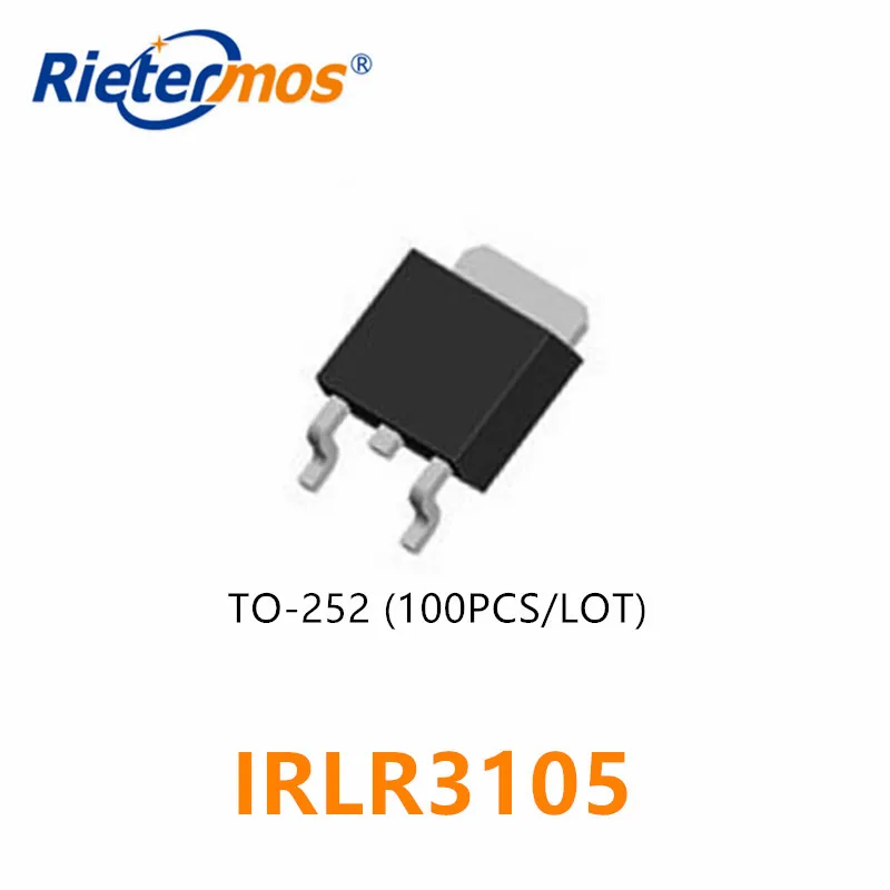 100 шт. IRLR3105 IRLR3105PBF LR3105 N-CHANNEL 55V SMD | Электроника