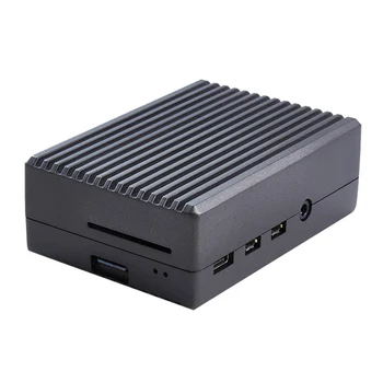 

Housing Hard Aluminum Alloy Case Heat Dissipation Shell Passive Cooling Multi Port Protective Accessories Box For Raspberry Pi 4